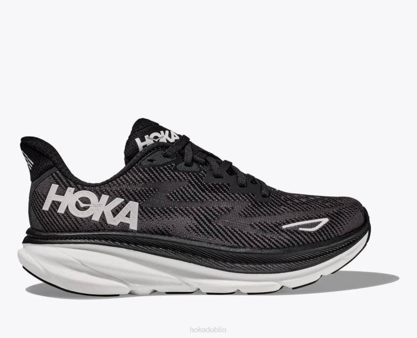 VLP8588 Hoka Men Clifton 9 Black/White