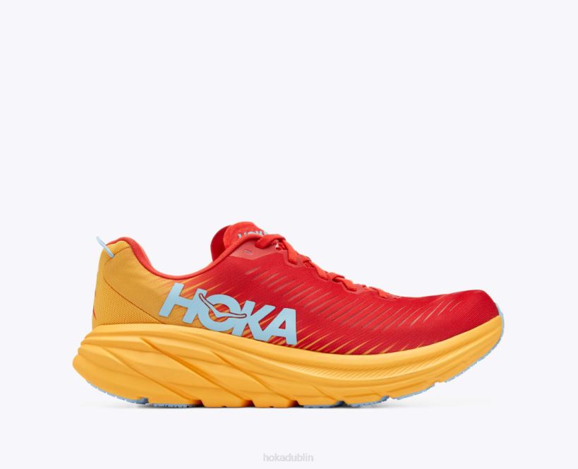 VLP8595 Hoka Men Rincon 3 Fiesta/Amber Yellow