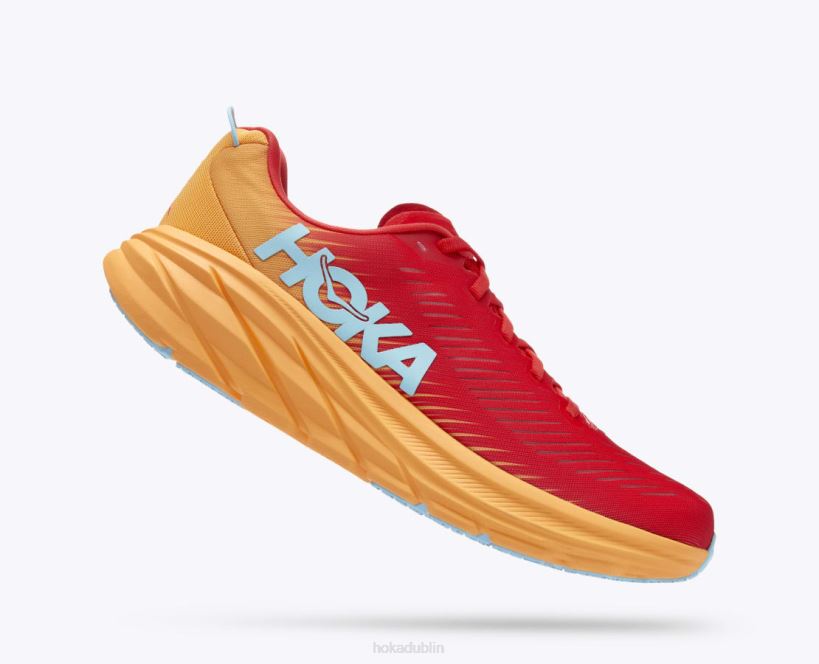 VLP8595 Hoka Men Rincon 3 Fiesta/Amber Yellow