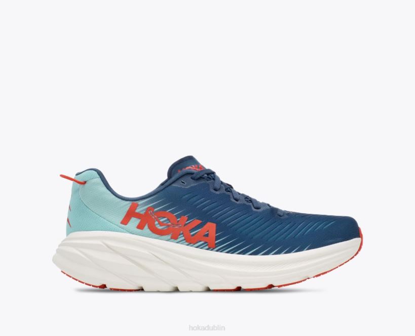 VLP8602 Hoka Men Rincon 3 Real Teal/Eggshell Blue