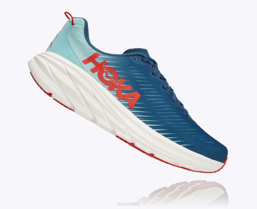 VLP8602 Hoka Men Rincon 3 Real Teal/Eggshell Blue
