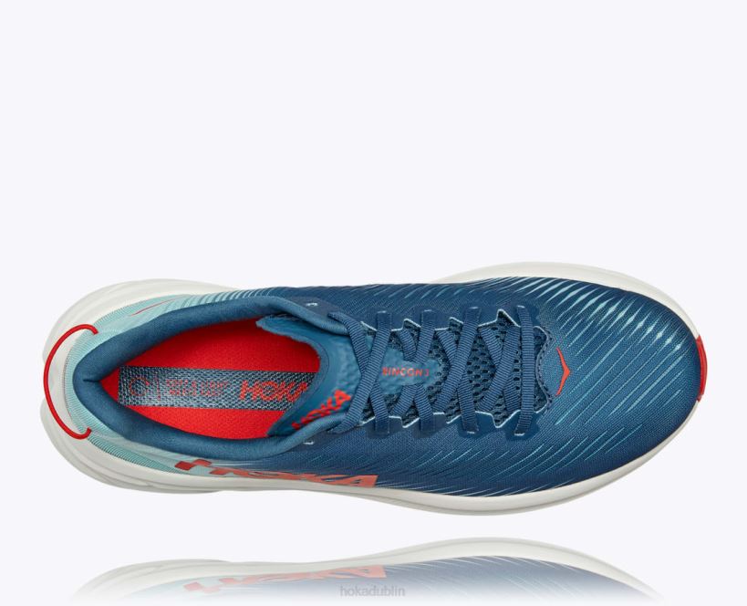 VLP8602 Hoka Men Rincon 3 Real Teal/Eggshell Blue