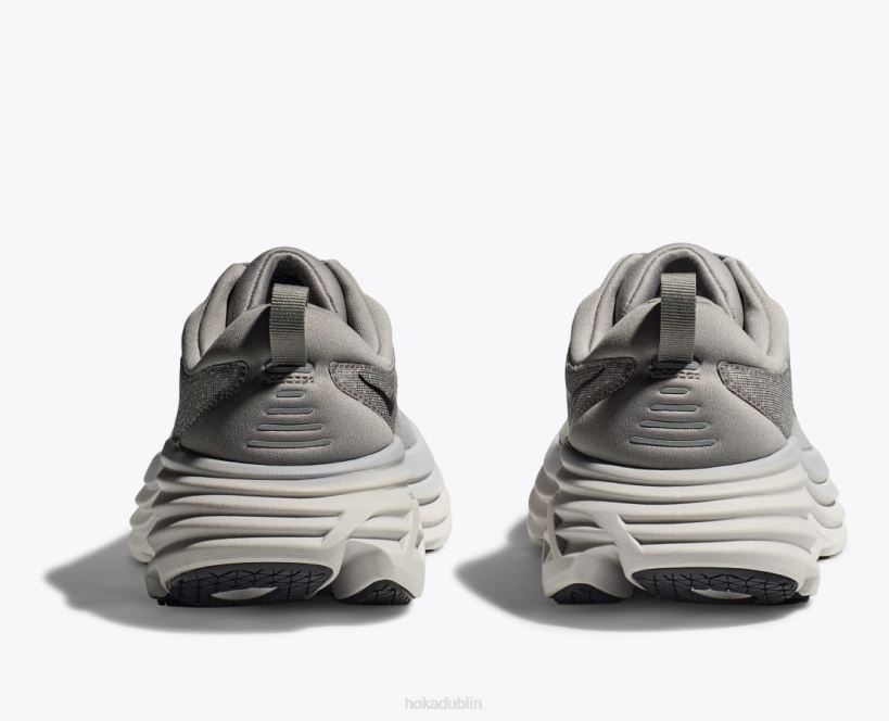 VLP8613 Hoka Men Bondi 8 Sharkskin/Harbor Mist