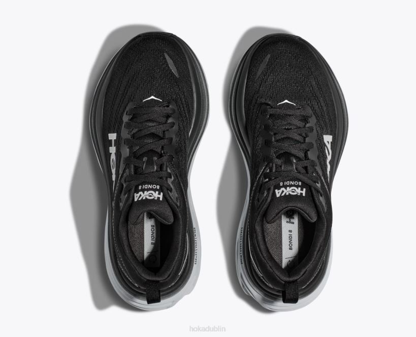 VLP8616 Hoka Men Bondi 8 Black/White