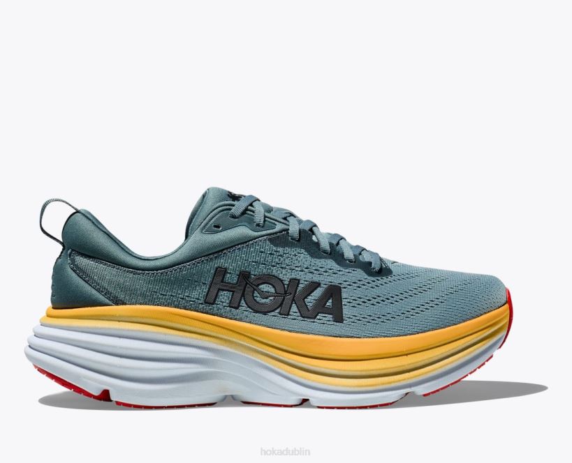 VLP8618 Hoka Men Bondi 8 Goblin Blue/Mountain Spring