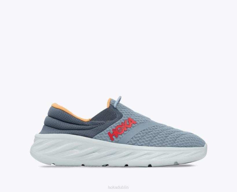 VLP8623 Hoka Men Ora Recovery Shoe 2 Mountain Spring/Goblin Blue