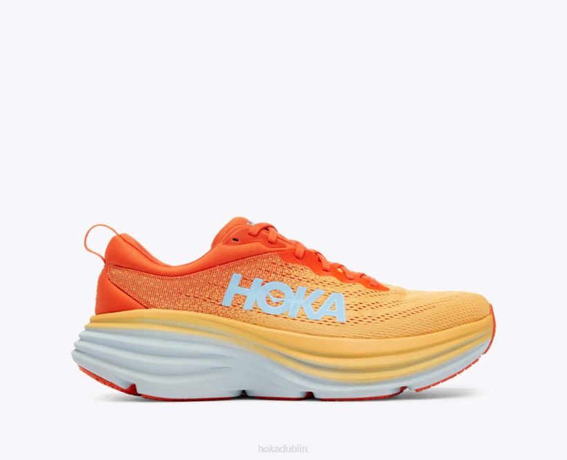 VLP8688 Hoka Men Bondi 8 Puffin'S Bill/Amber Yellow