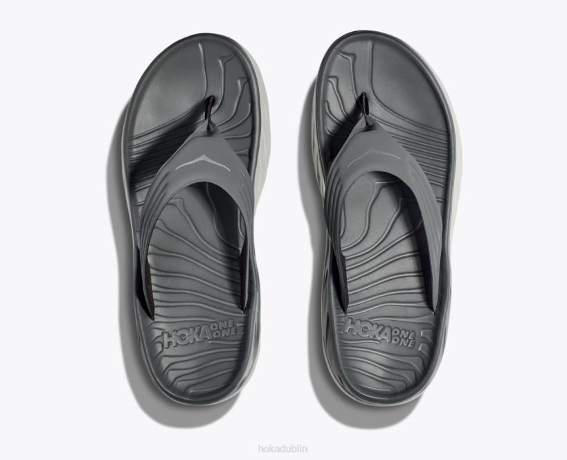 VLP8563 Hoka Men ORA Recovery Flip Balsam Green/Mercury