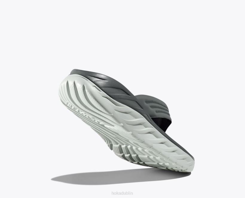 VLP8563 Hoka Men ORA Recovery Flip Balsam Green/Mercury