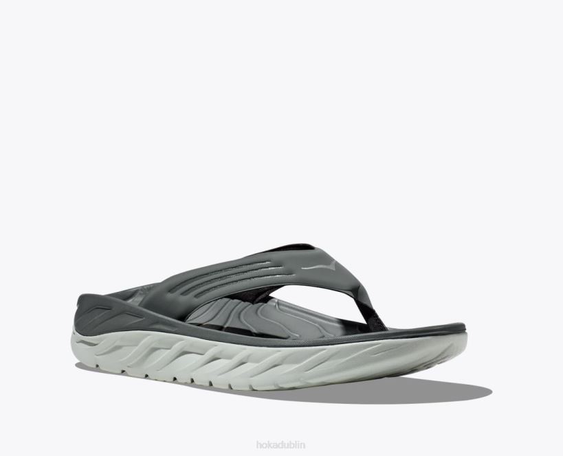 VLP8563 Hoka Men ORA Recovery Flip Balsam Green/Mercury