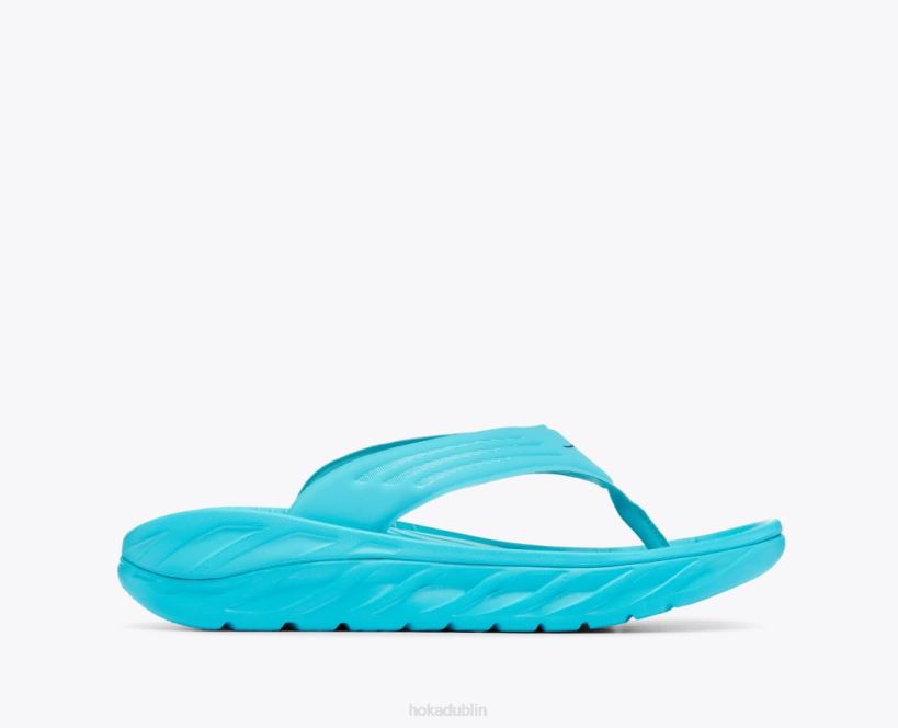 VLP8566 Hoka Men ORA Recovery Flip Scuba Blue/Bellwether Blue