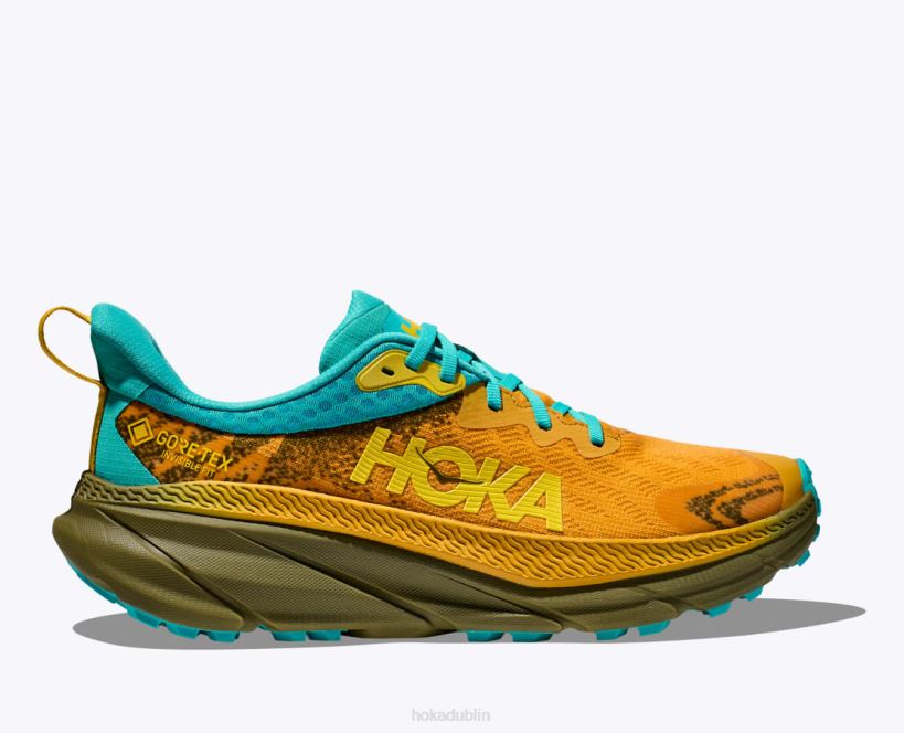 VLP8482 Hoka Men Challenger 7 GTX Golden Yellow/Avocado