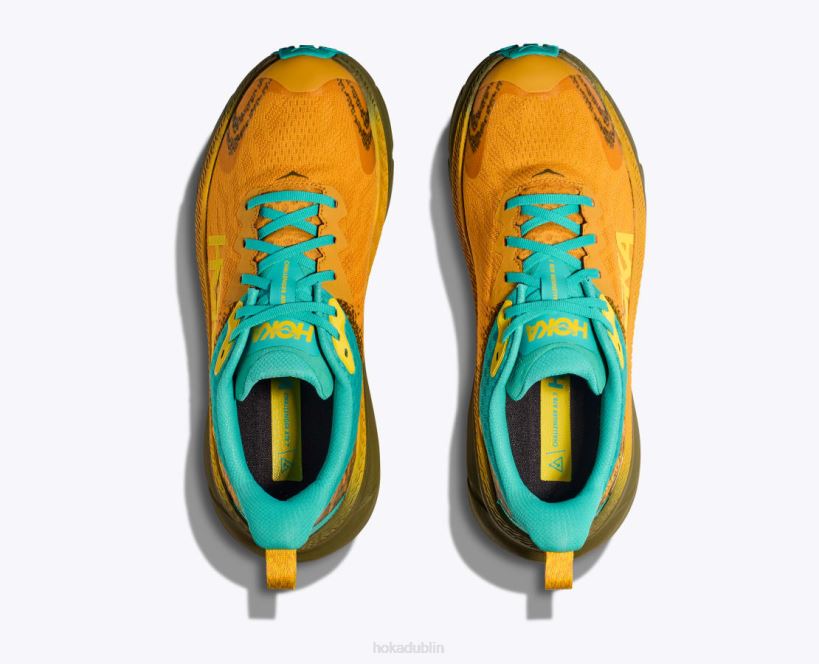 VLP8482 Hoka Men Challenger 7 GTX Golden Yellow/Avocado