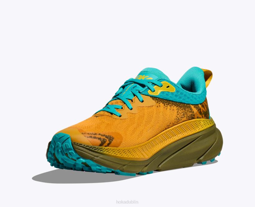 VLP8482 Hoka Men Challenger 7 GTX Golden Yellow/Avocado