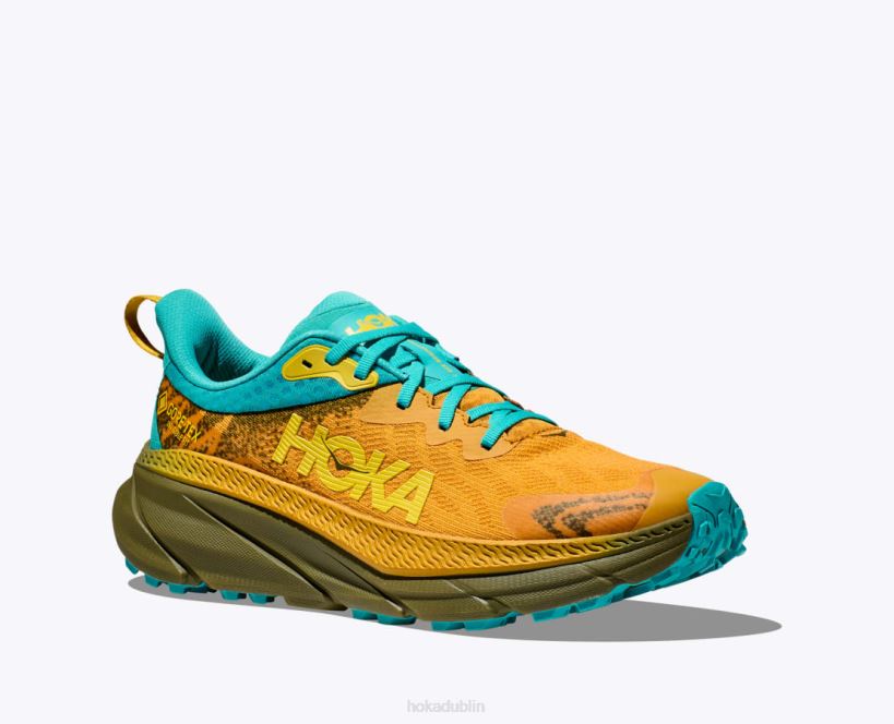 VLP8482 Hoka Men Challenger 7 GTX Golden Yellow/Avocado
