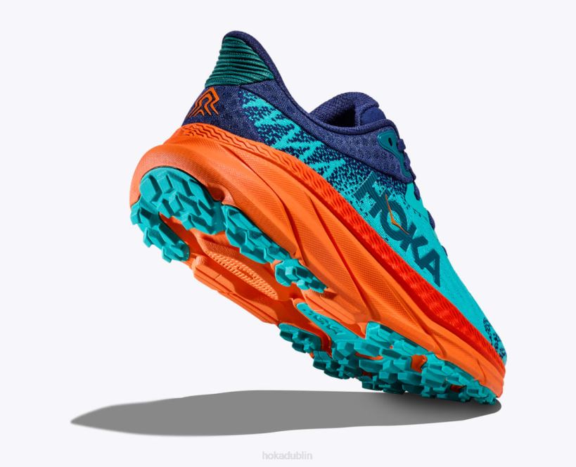 VLP8495 Hoka Men Challenger 7 Ceramic/Vibrant Orange