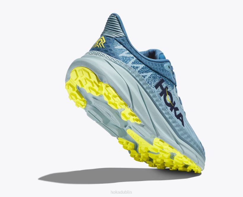 VLP8497 Hoka Men Challenger 7 Stone Blue/Evening Primrose