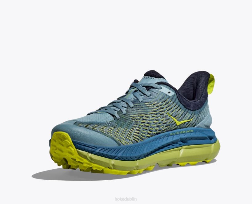 VLP8501 Hoka Men Mafate Speed 4 Thyme/Fiesta
