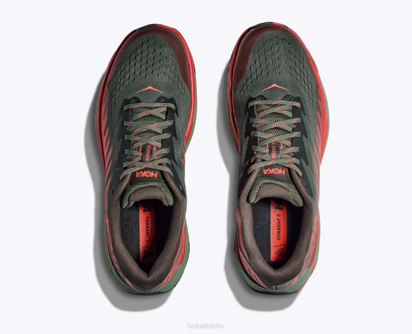 VLP8507 Hoka Men Torrent 3 Thyme/Fiesta