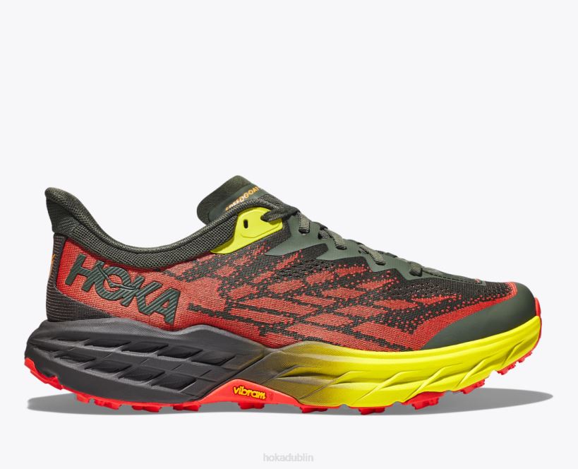 VLP8607 Hoka Men Speedgoat 5 Thyme/Fiesta