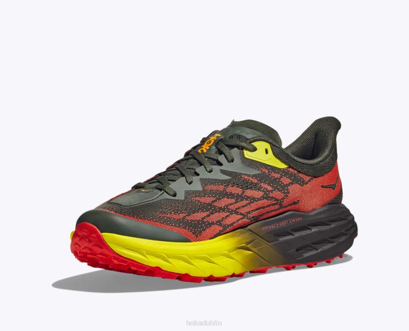 VLP8607 Hoka Men Speedgoat 5 Thyme/Fiesta
