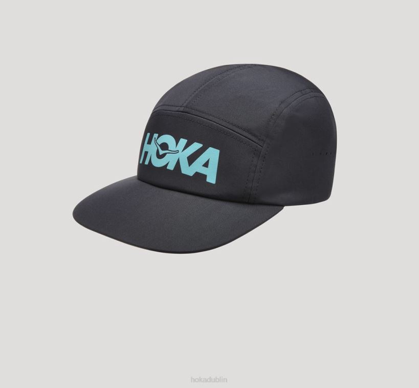 VLP8395 Hoka Women Performance Hat Black/Mountain Spring