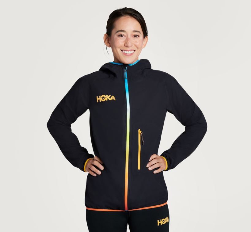 VLP8374 Hoka Women Ultralight Waterproof Jacket Black