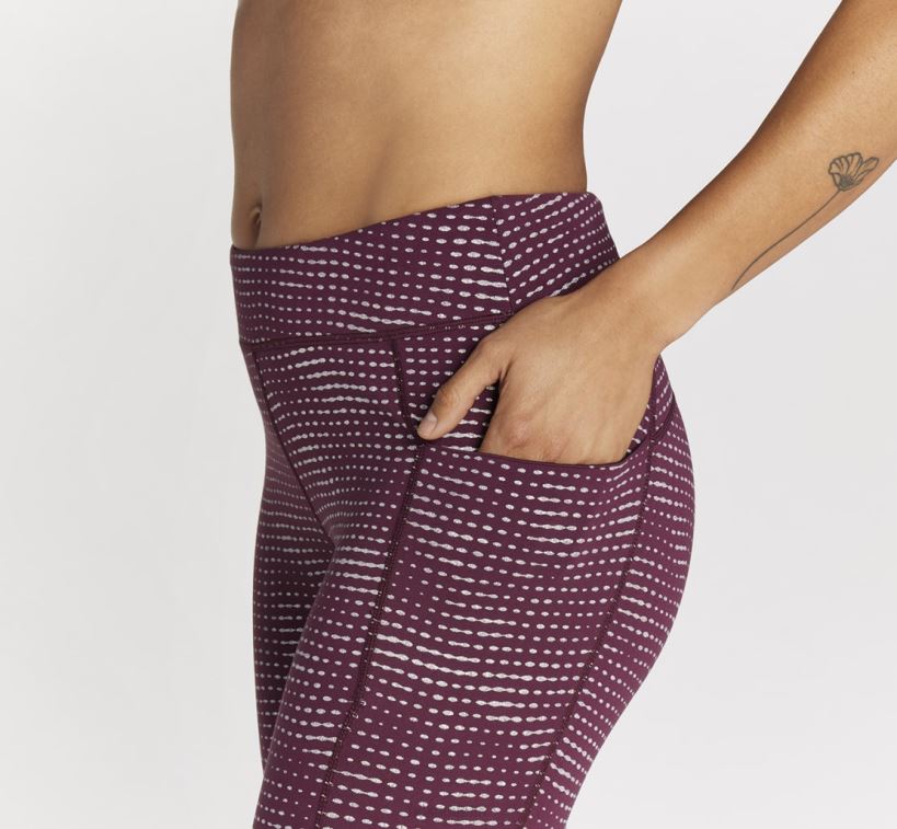 VLP8357 Hoka Women Performance Tight Grape Wine