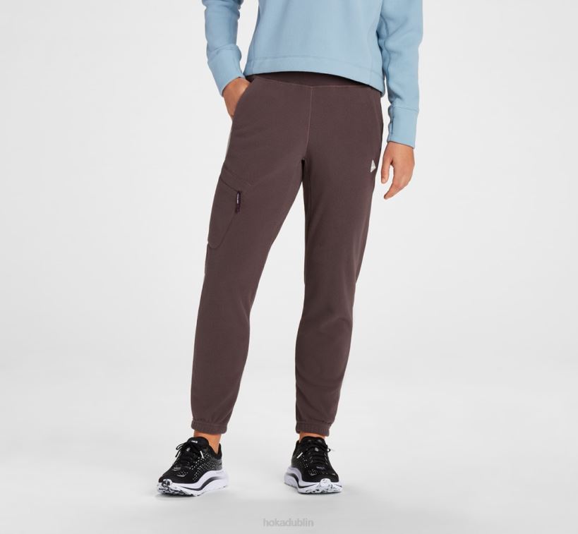VLP8368 Hoka Women Fleece Jogger Raisin