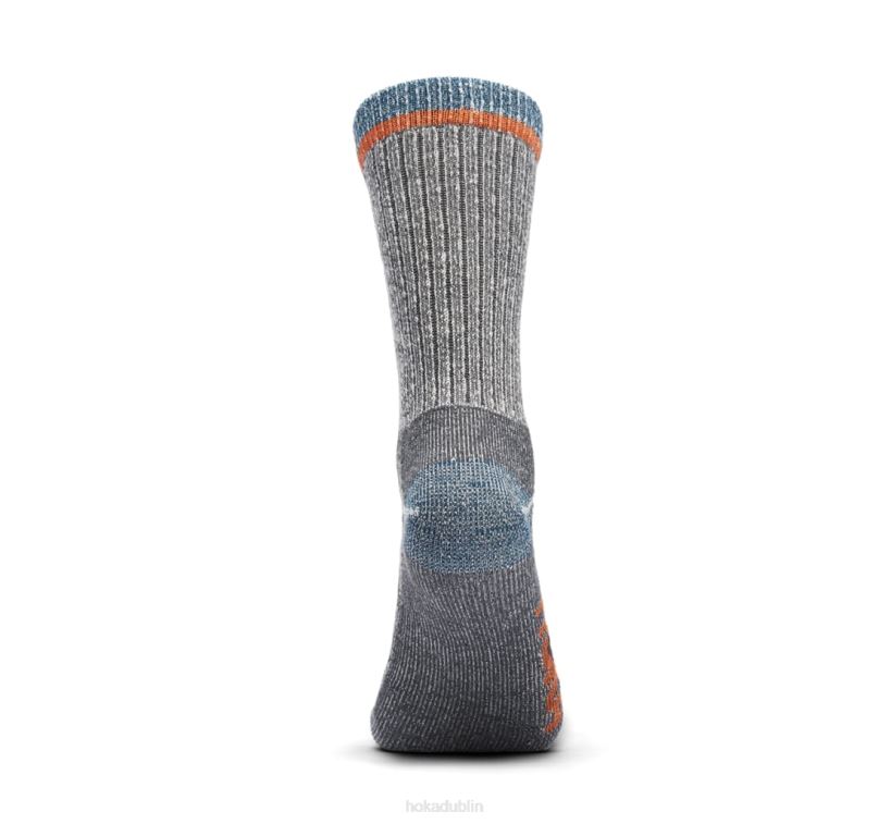 VLP8201 Hoka Women Merino Blend Crew Sock Castlerock