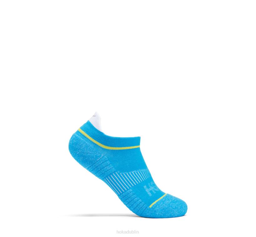 VLP8379 Hoka Women No-Show Run Sock Diva Blue/Citrus