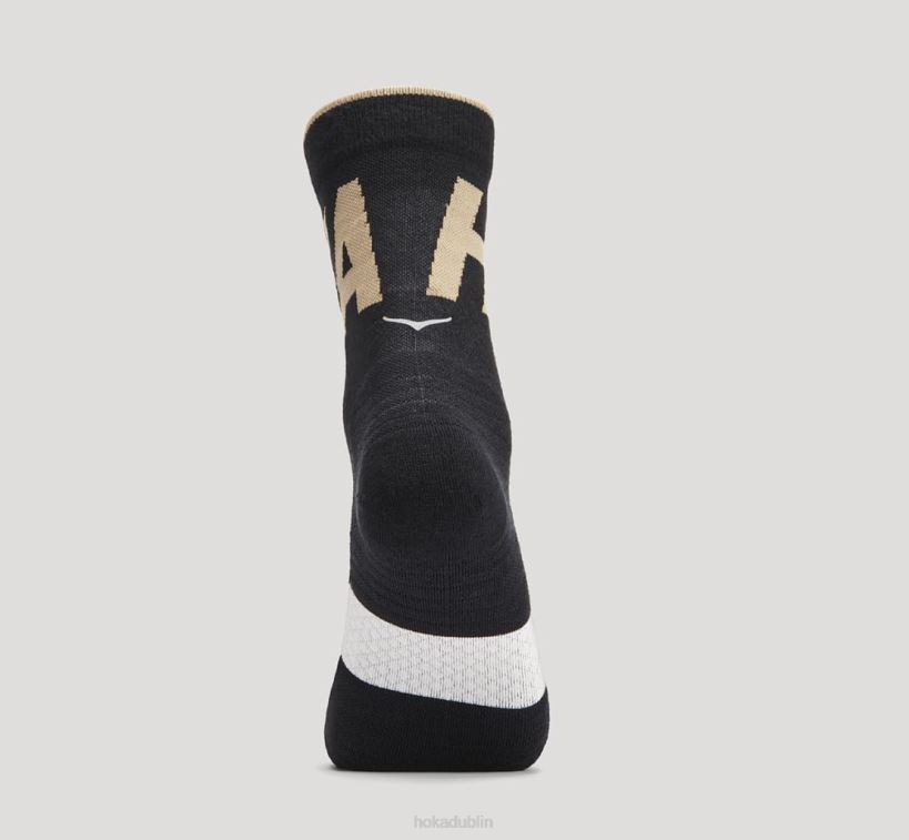 VLP8381 Hoka Women Crew Run Sock Anthracite/Dune