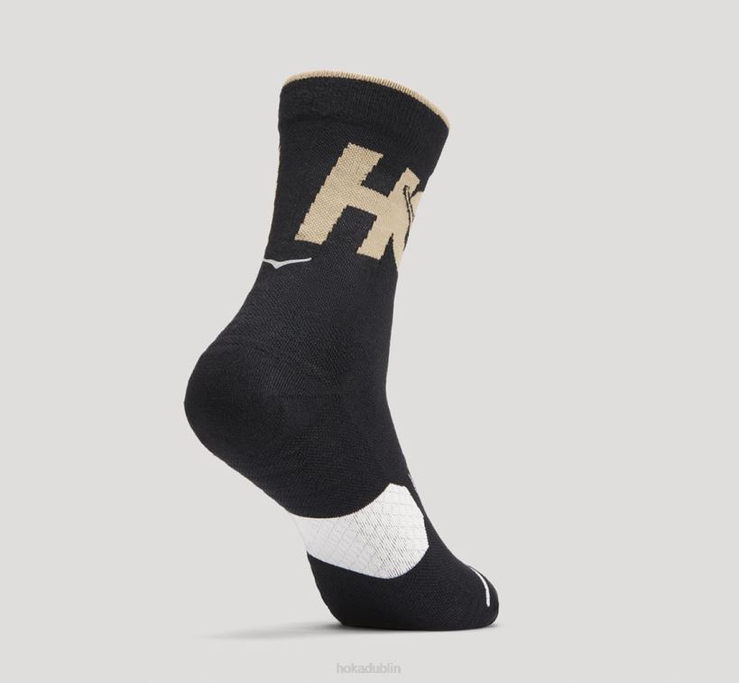 VLP8381 Hoka Women Crew Run Sock Anthracite/Dune