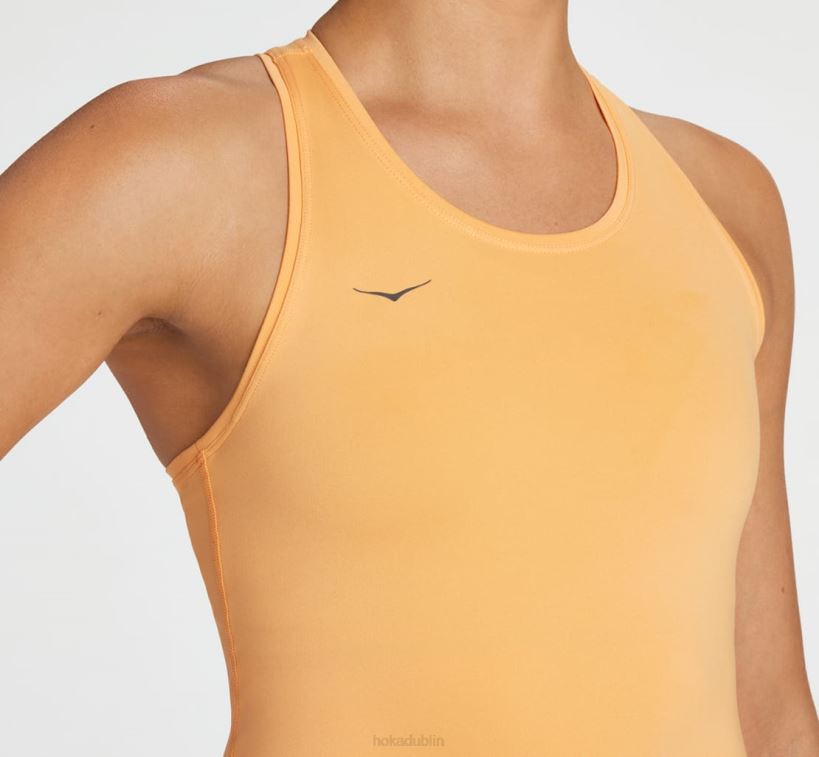 VLP8316 Hoka Women Hupana Tank Mock Orange
