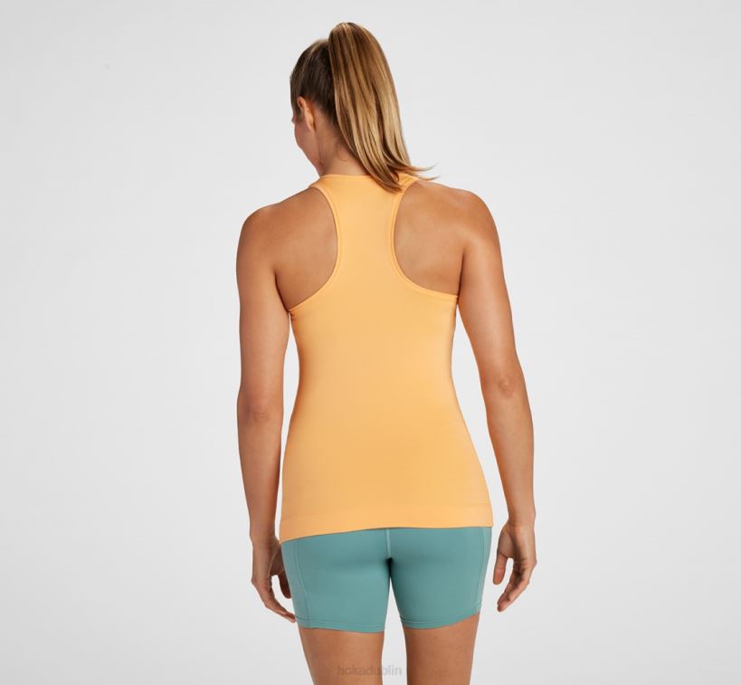 VLP8316 Hoka Women Hupana Tank Mock Orange