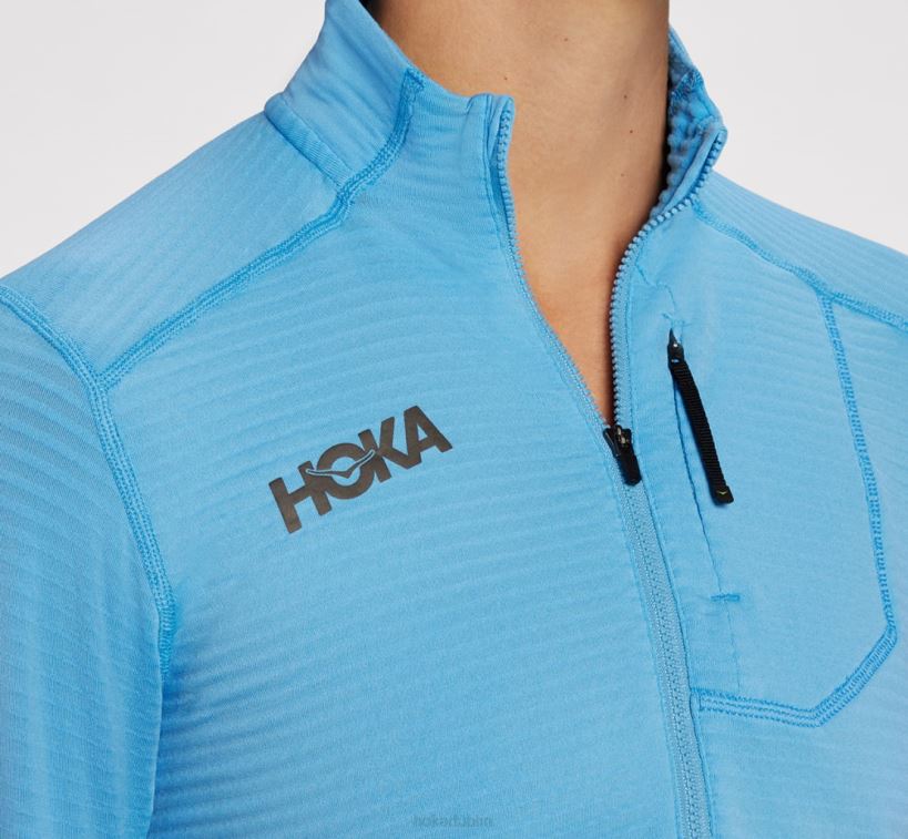 VLP8319 Hoka Women 1/2 Zip Mock Orange