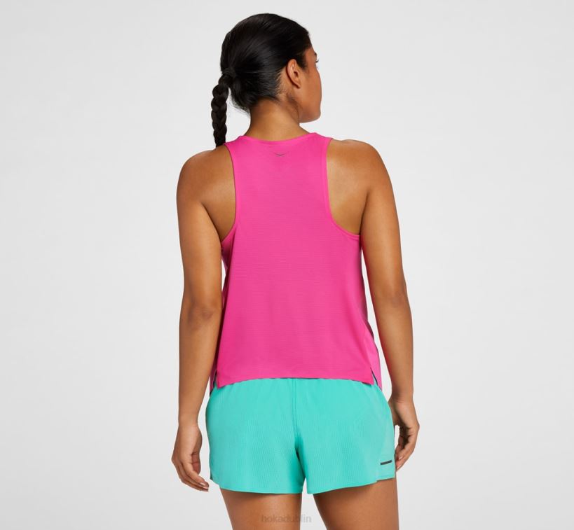 VLP8320 Hoka Women Tank Pink Yarrow