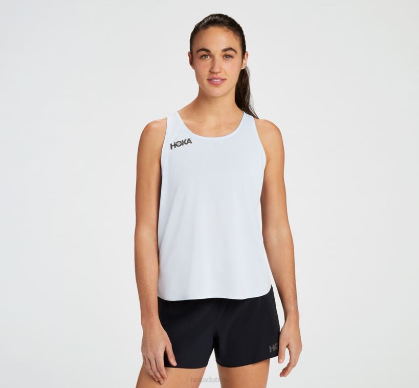 VLP8321 Hoka Women Tank Mock Orange