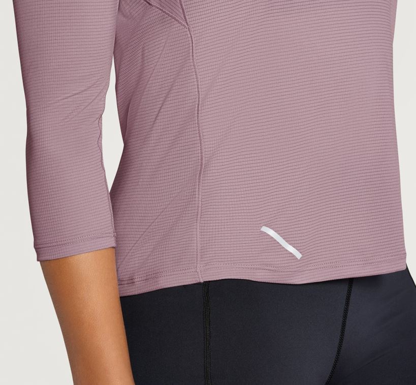 VLP8326 Hoka Women Glide 3/4 Sleeve Elderberry