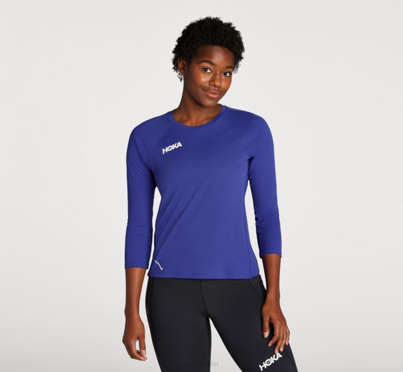 VLP8327 Hoka Women Glide 3/4 Sleeve Bluing