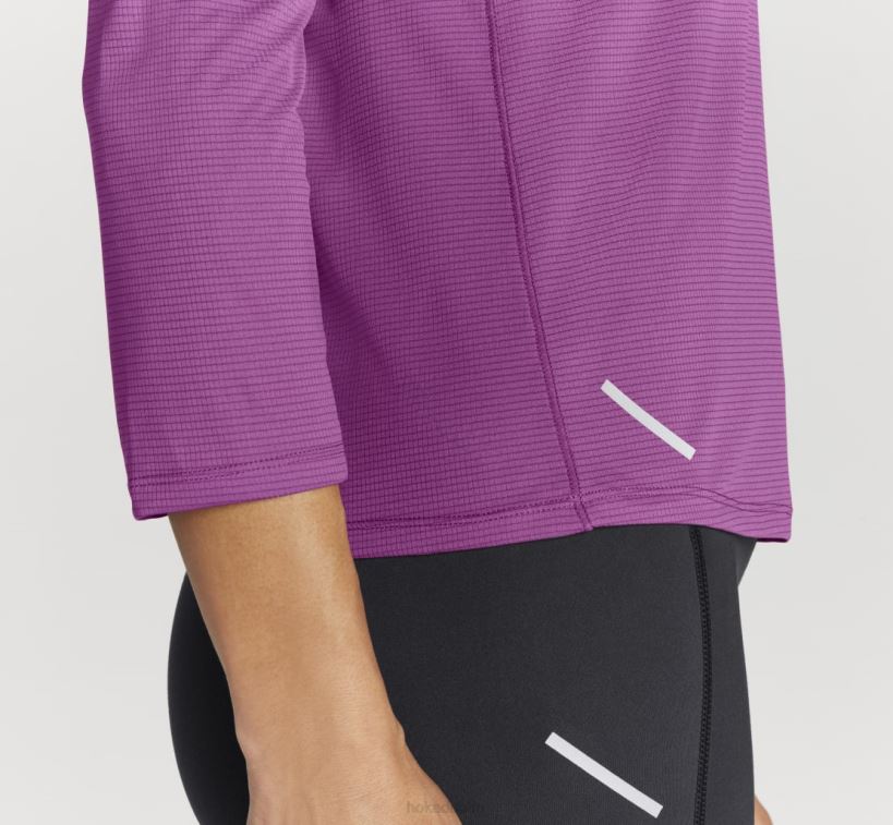 VLP8328 Hoka Women Glide 3/4 Sleeve Beautyberry