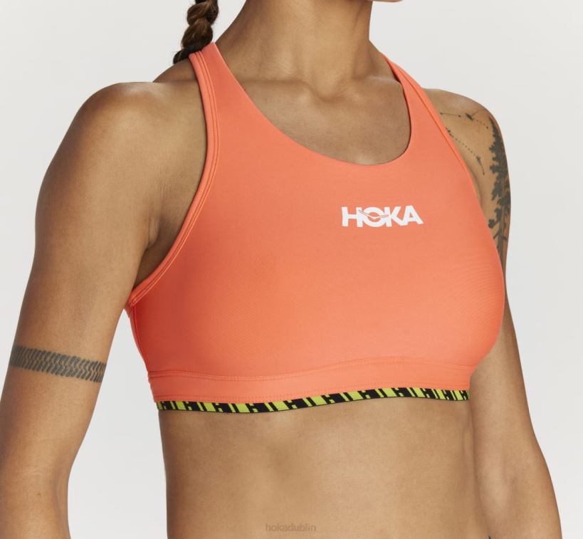 VLP8330 Hoka Women Hupana Sports Bra Camellia