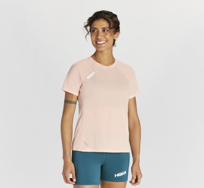 VLP8335 Hoka Women Glide Short Sleeve White