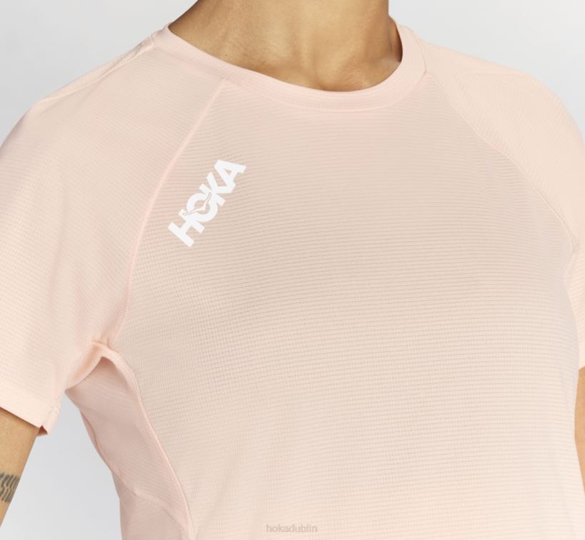 VLP8335 Hoka Women Glide Short Sleeve White