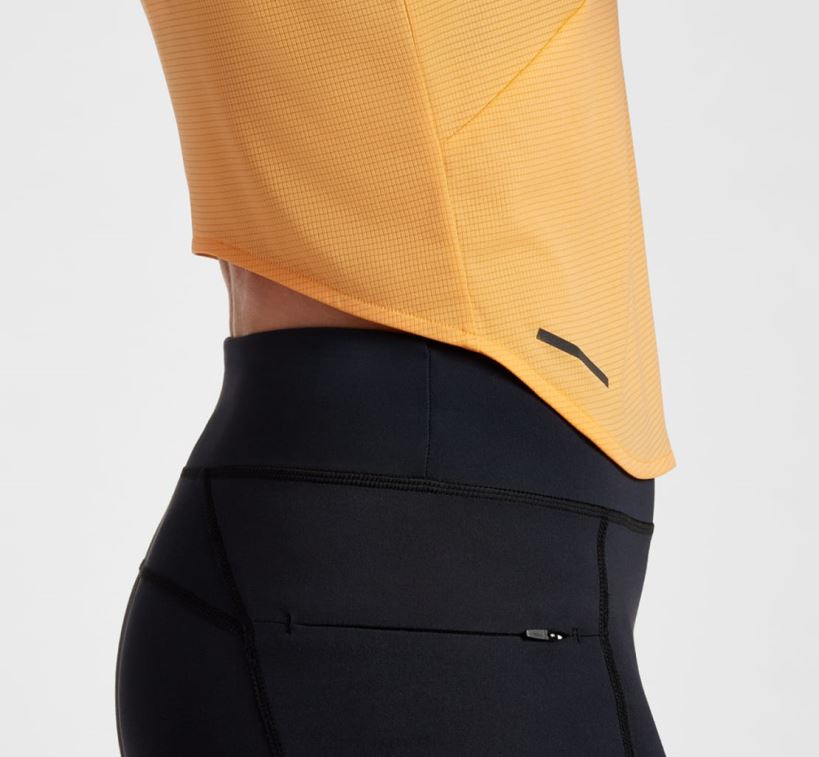 VLP8342 Hoka Women Glide Tank Mock Orange