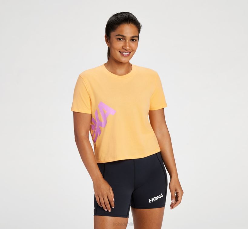 VLP8345 Hoka Women All-Day Tee Mock Orange