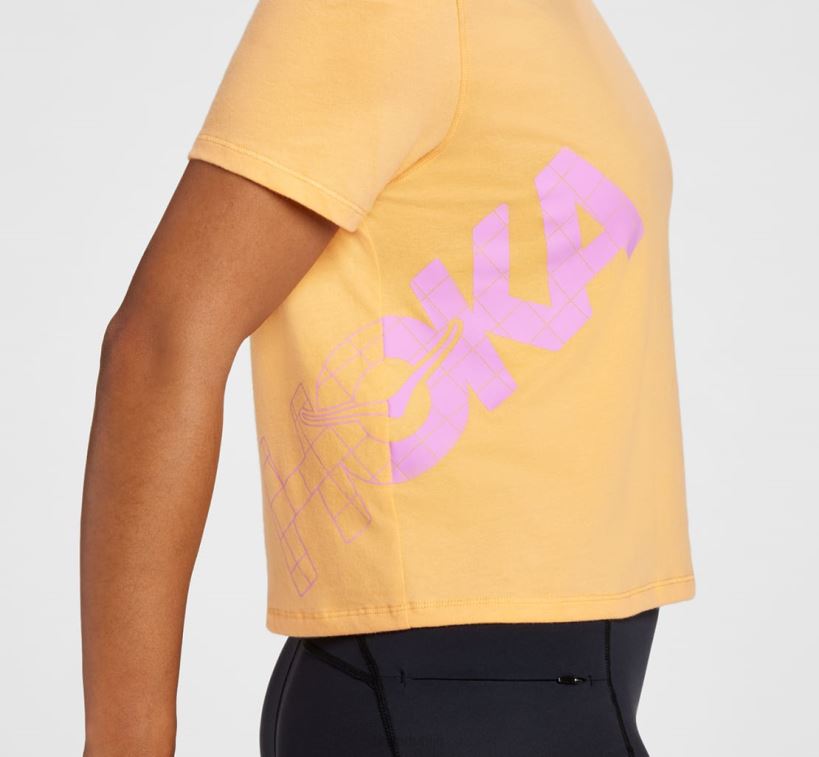 VLP8345 Hoka Women All-Day Tee Mock Orange