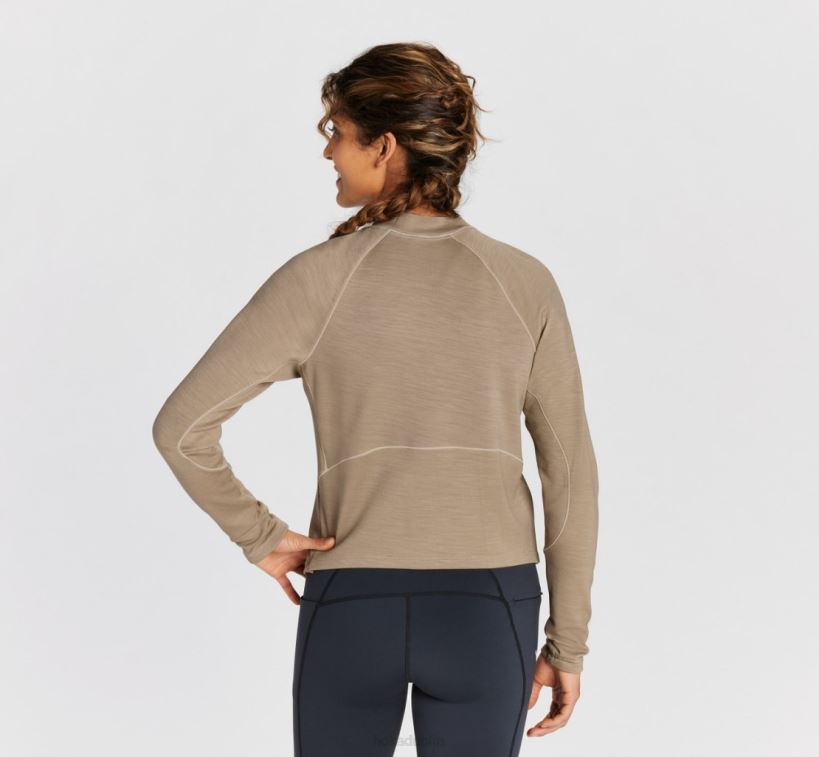 VLP8350 Hoka Women Merino Blend Long Sleeve Dune