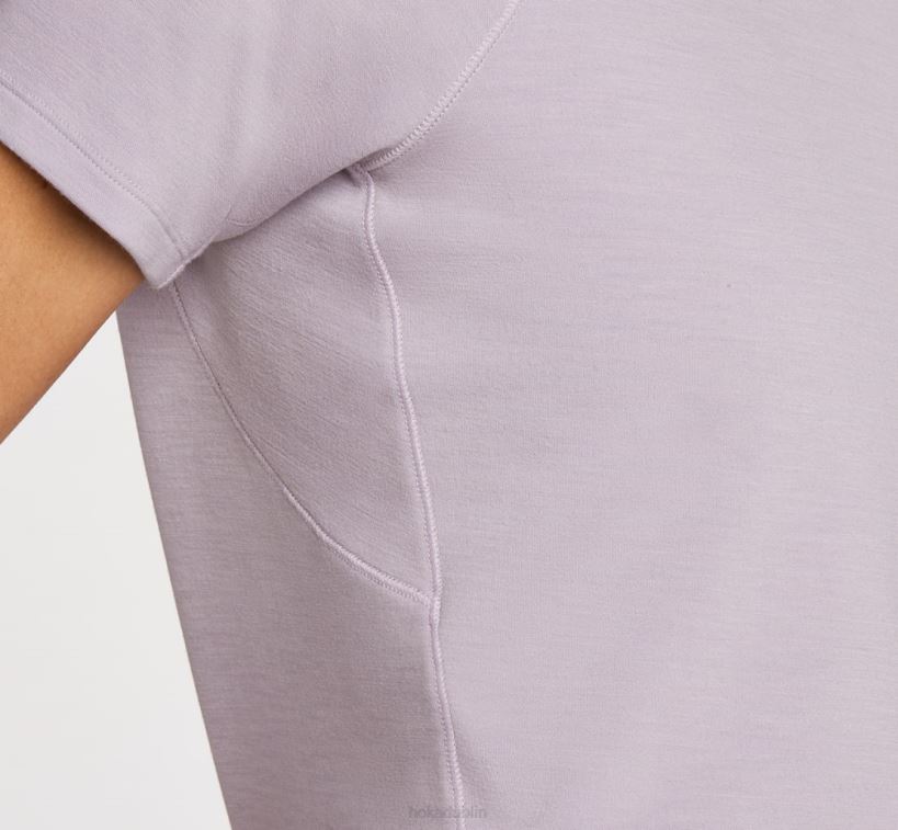 VLP8352 Hoka Women Midweight Merino Blend Short Sleeve Deep Lake