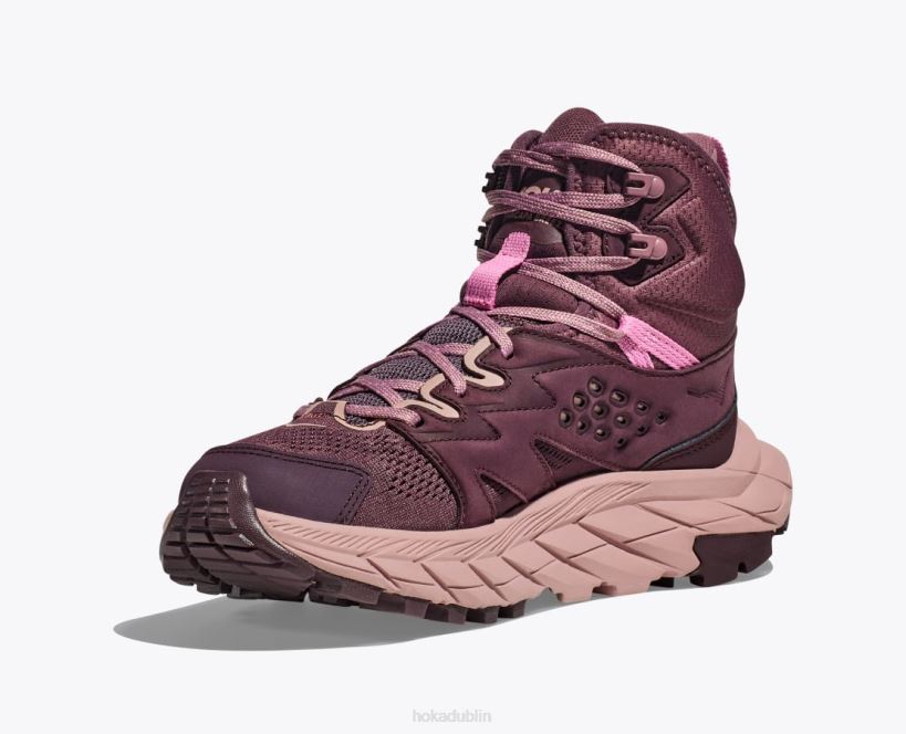 VLP8145 Hoka Women Anacapa Breeze Mid Raisin/Pale Mauve